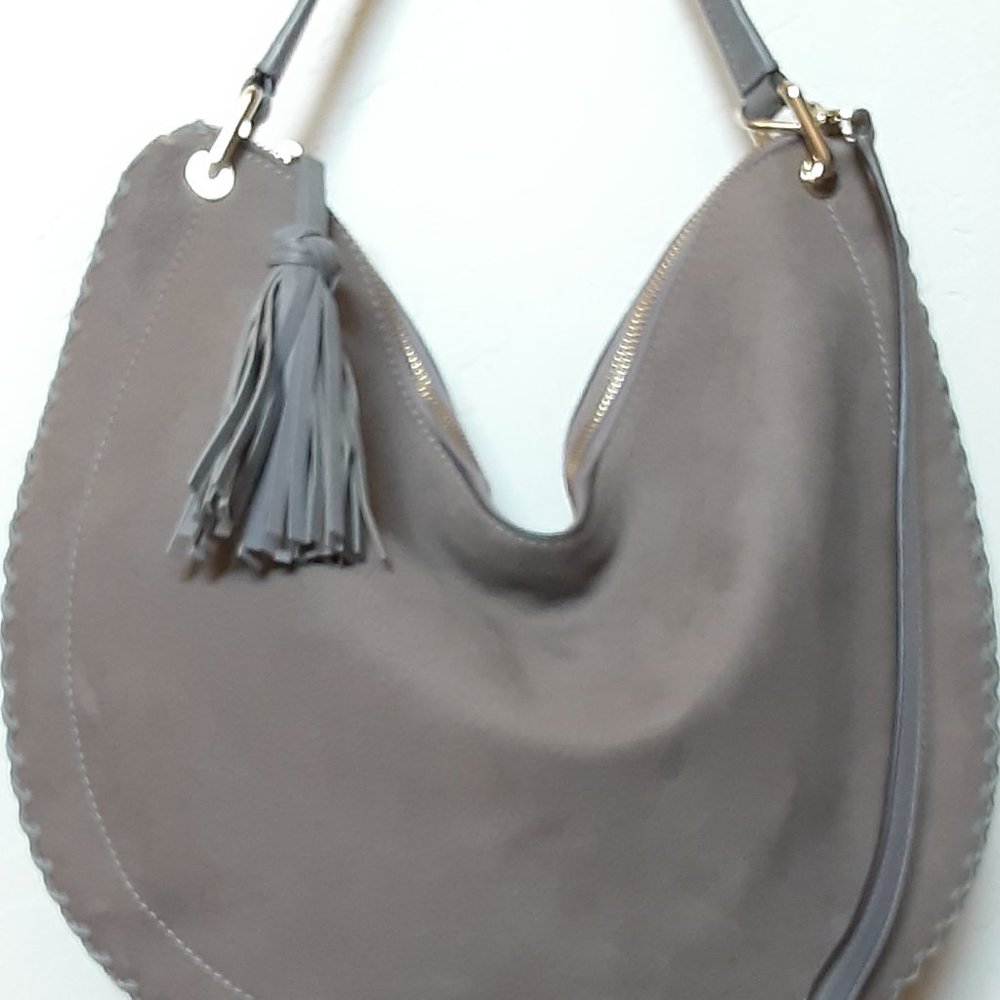 Kate Spade Suede Grey Hobo Bag